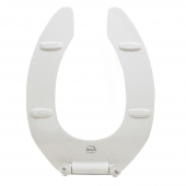 Bemis 2155CT (White) Commerical Plastic Elongated Toilet Seat w/ DuraGuard & Check Hinges, Heavy-Duty Bemis